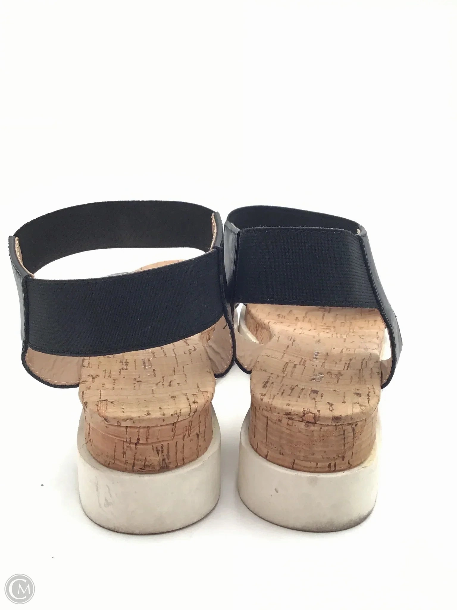 Sandals Heels Platform By Clothes Mentor In Black, Size: 6