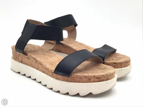 Sandals Heels Platform By Clothes Mentor In Black, Size: 6
