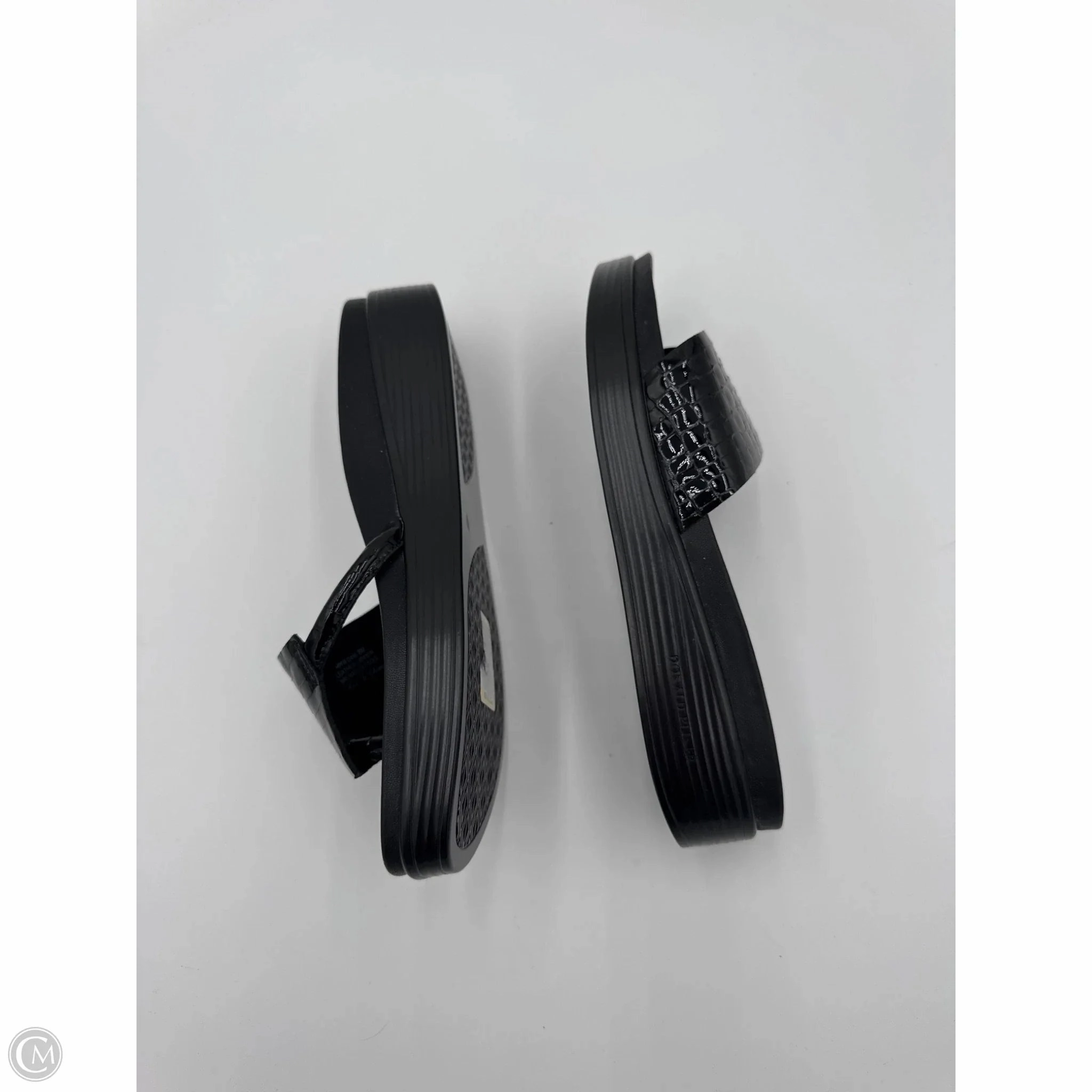 Sandals Heels Platform By Donald Pliner In Black, Size: 8