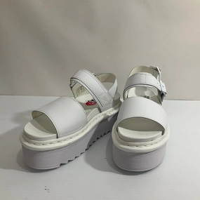 Sandals Heels Platform By Dr Martens In White, Size: 9
