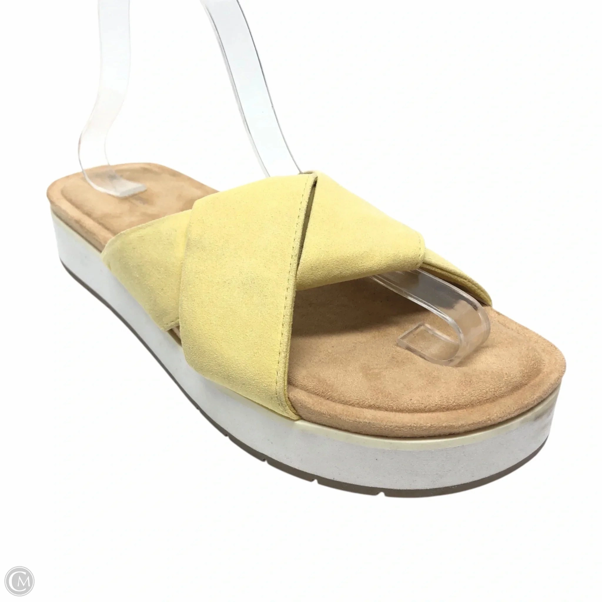 Sandals Heels Platform By Koolaburra By Ugg In Yellow, Size: 10