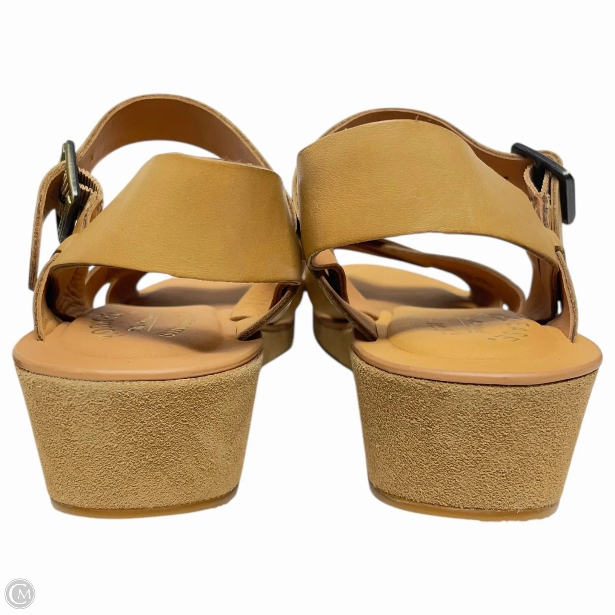 Sandals Heels Platform By Kork Ease In Tan, Size: 9