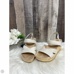 Sandals Heels Platform By Life Stride In Ivory, Size: 6
