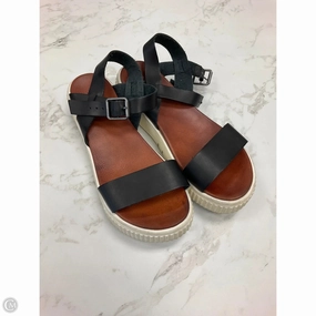 Sandals Heels Platform By Mia In Black, Size: 6.5