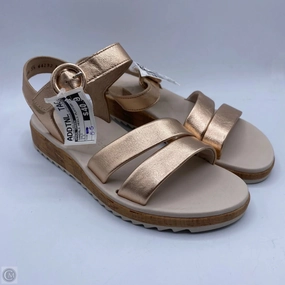 Sandals Heels Platform By Paul Green In Rose Gold, Size: 8.5
