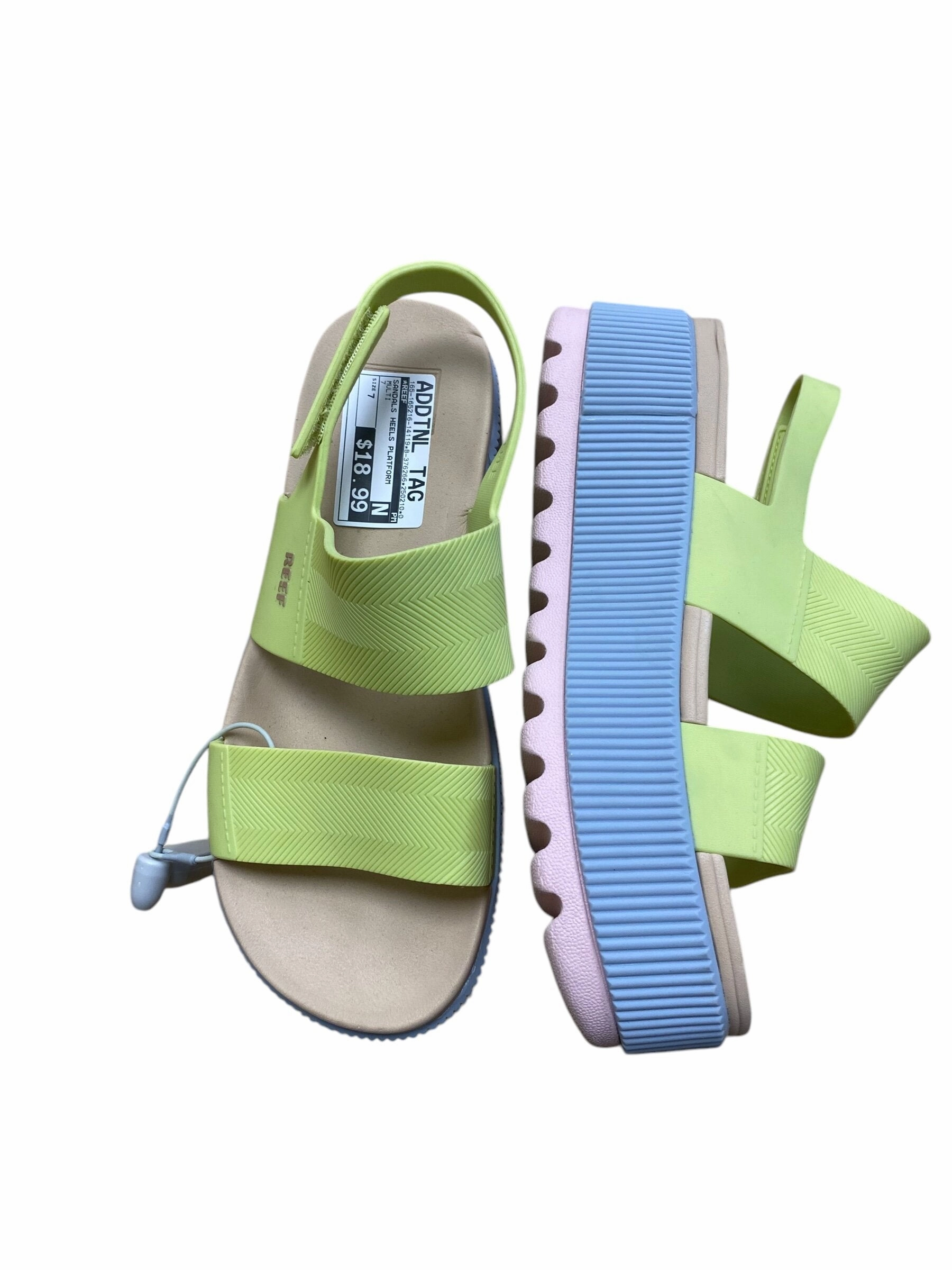 Sandals Heels Platform By Reef  Size: 7