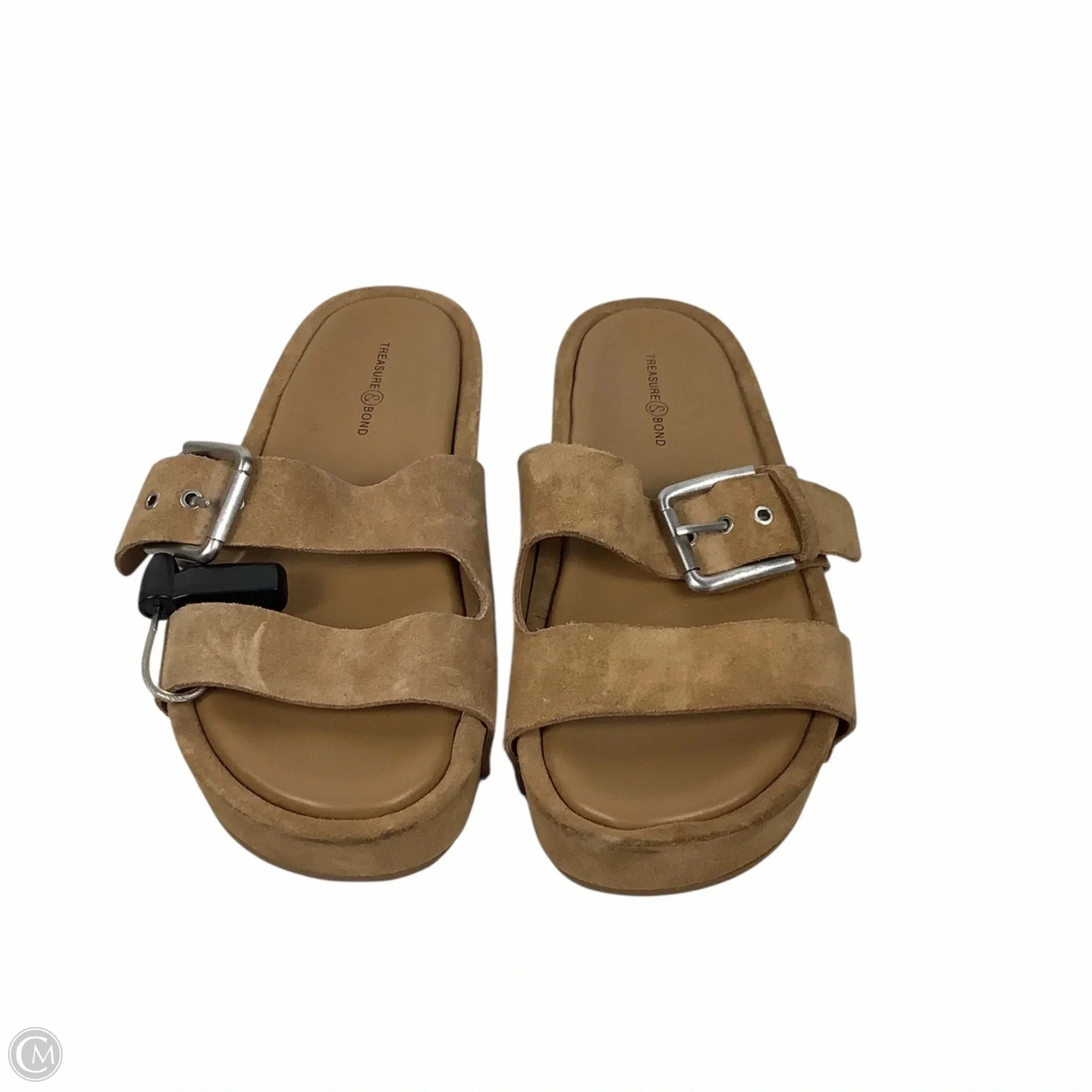 Sandals Heels Platform By Treasure And Bond In Brown, Size: 7.5