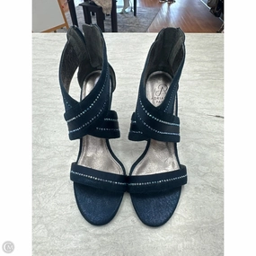 Sandals Heels Stiletto By Adrianna Papell In Blue, Size: 8.5