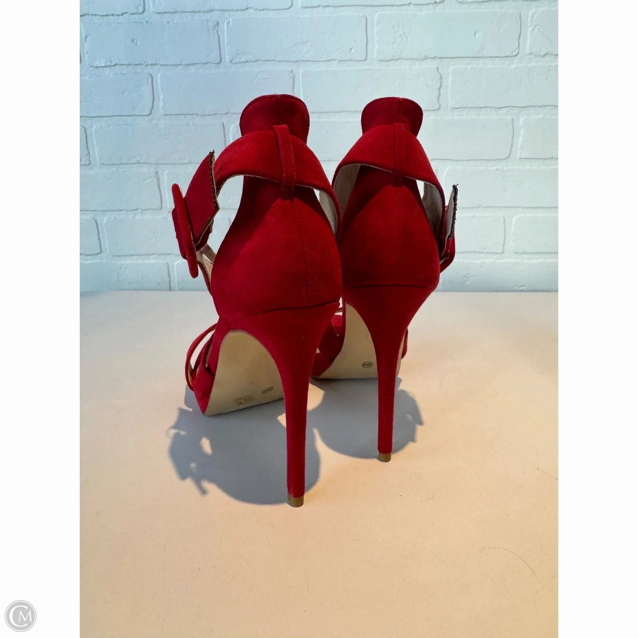 Sandals Heels Stiletto By Chinese Laundry In Red, Size: 8
