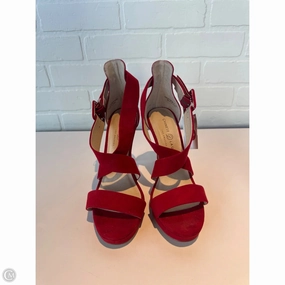 Sandals Heels Stiletto By Chinese Laundry In Red, Size: 8