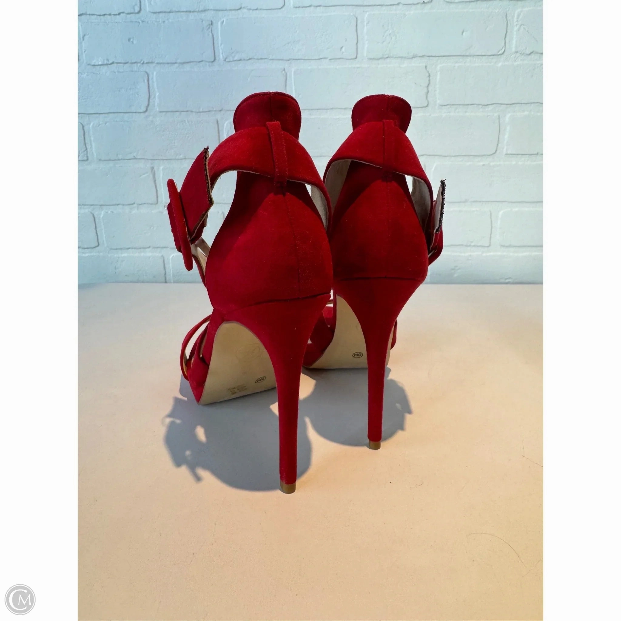 Sandals Heels Stiletto By Chinese Laundry In Red, Size: 8