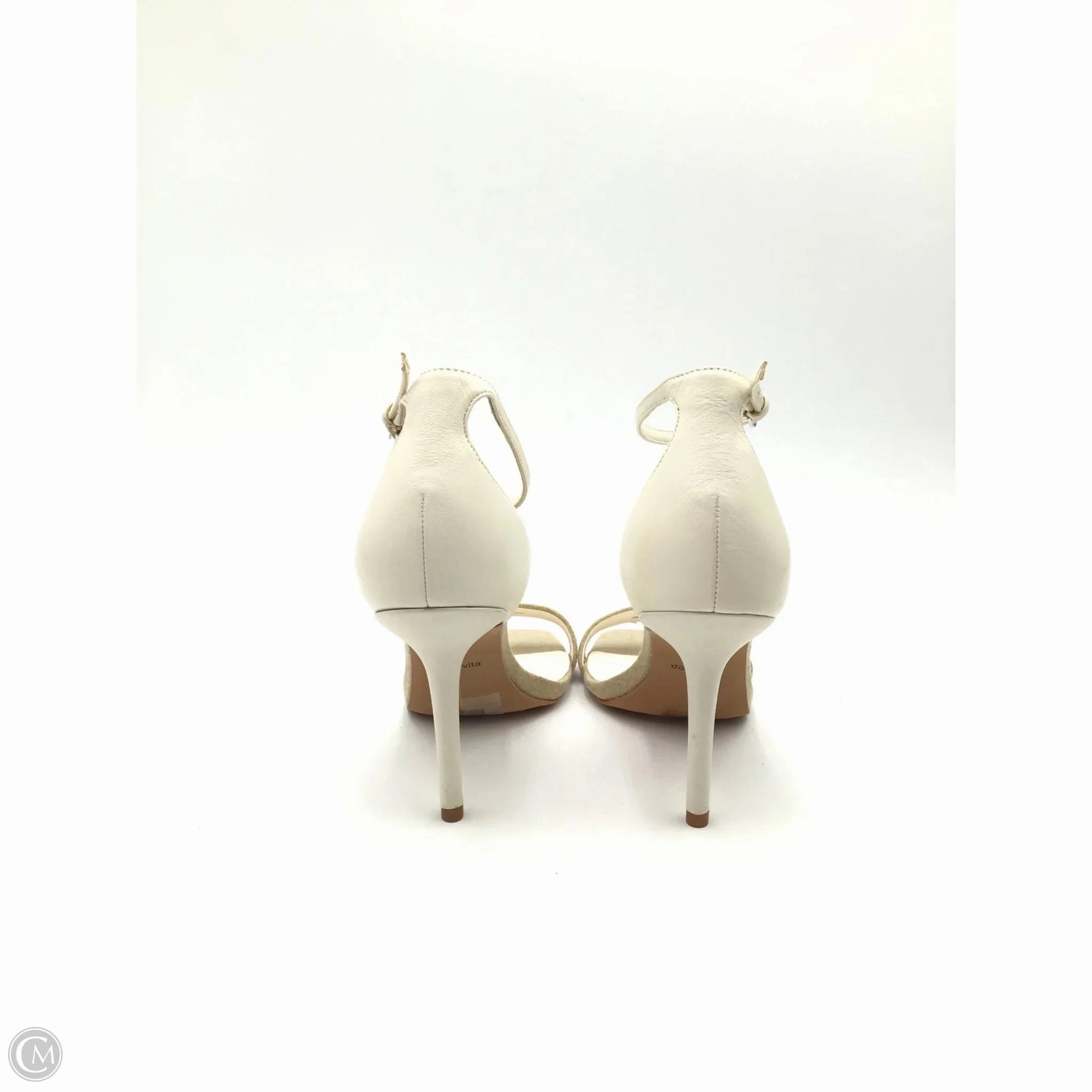 Sandals Heels Stiletto By Dolce Vita In Tan & White, Size: 8