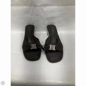 Sandals Heels Wedge By Brighton In Brown, Size: 9.5
