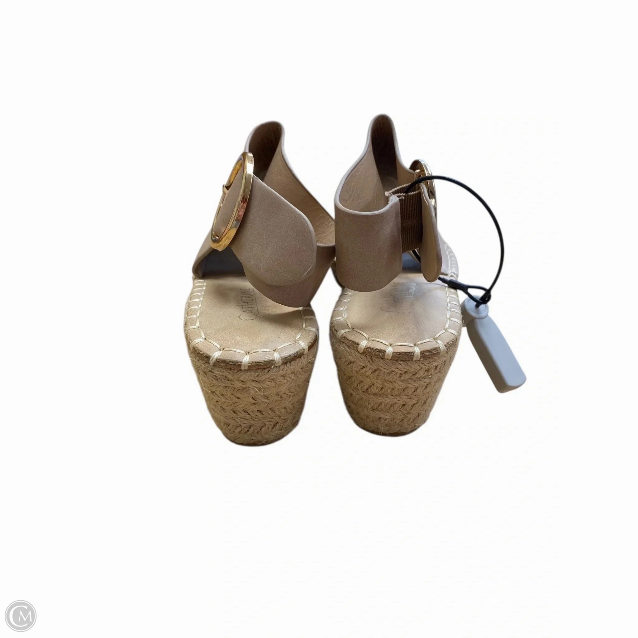 Sandals Heels Wedge By Catherine Malandrino In Cream, Size: 7