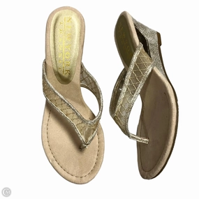 Sandals Heels Wedge By New York Transit In Silver, Size: 8.5