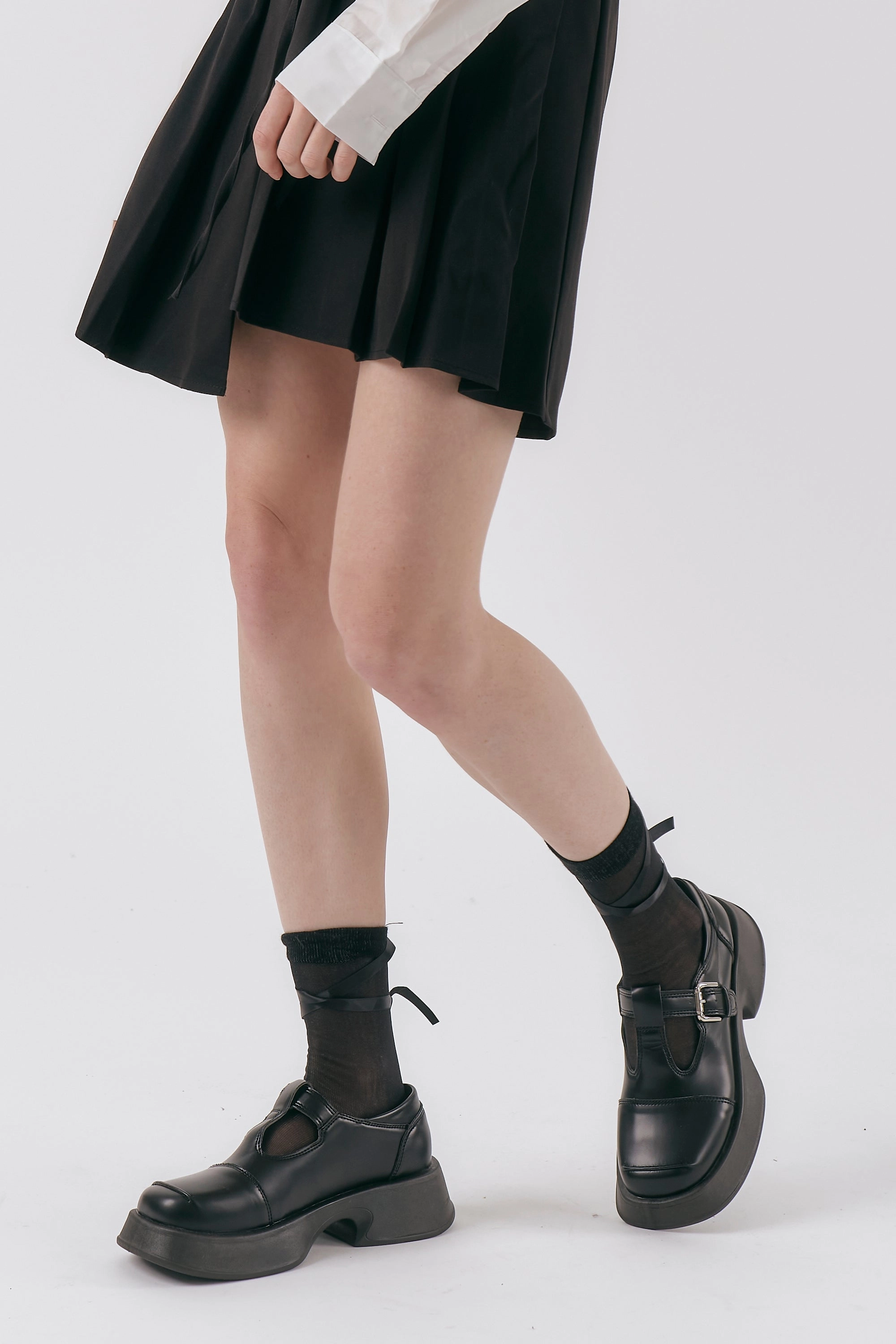 Sheer Strap Socks
