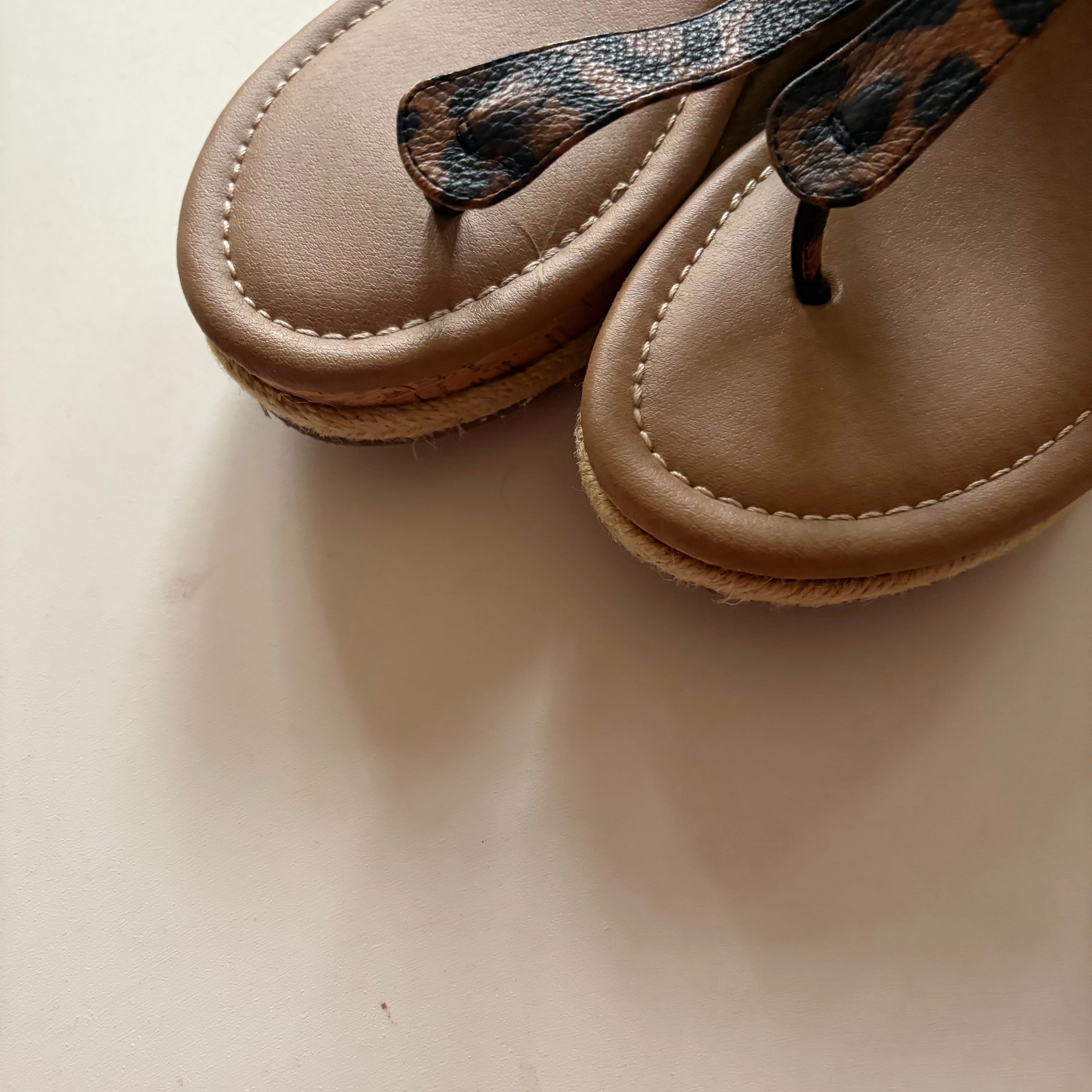 Shoes Heels Block By Cato In Animal Print, Size: 10
