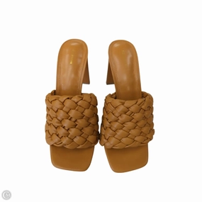 Shoes Heels Block By Pretty Little Thing In Tan, Size: 7