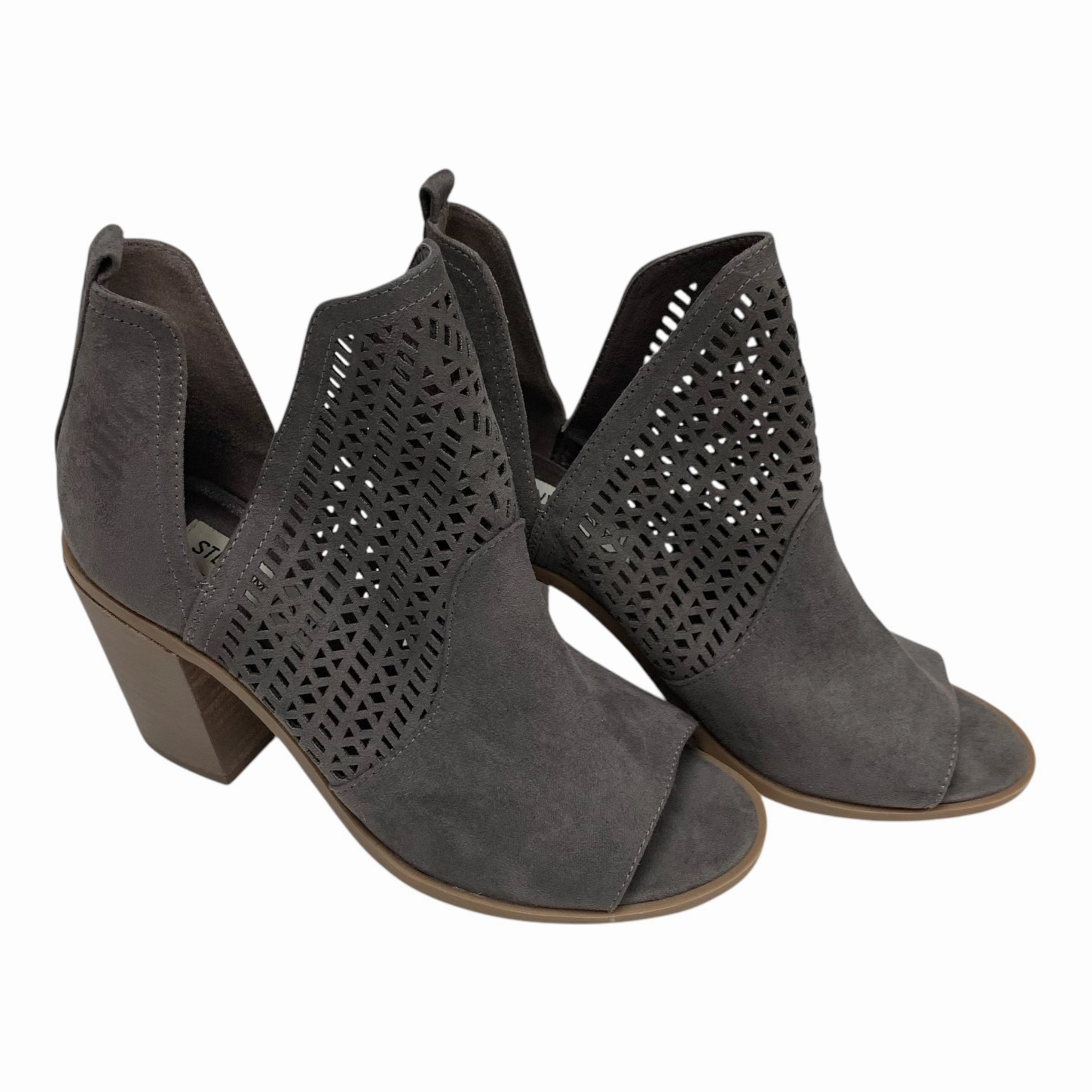 Shoes Heels Block By Steve Madden In Grey, Size: 7