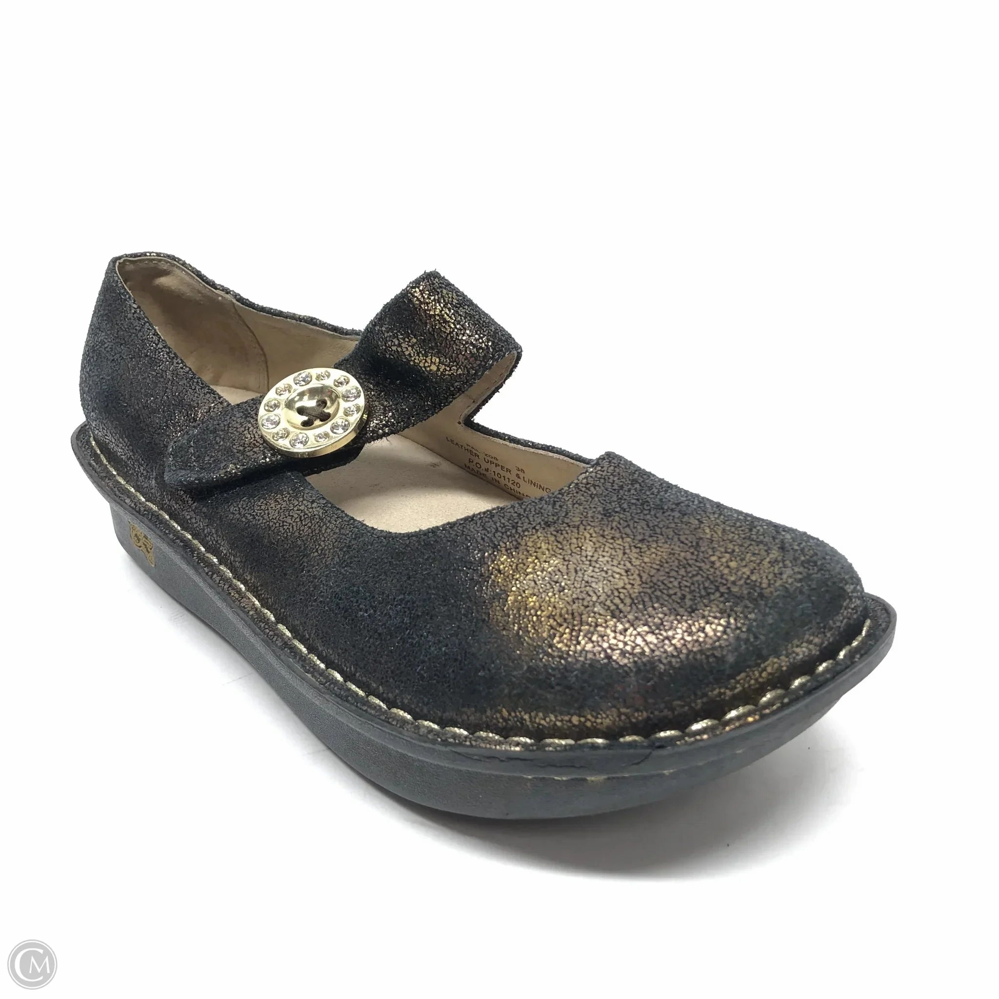 Shoes Heels Platform By Alegria In Gold, Size: 8