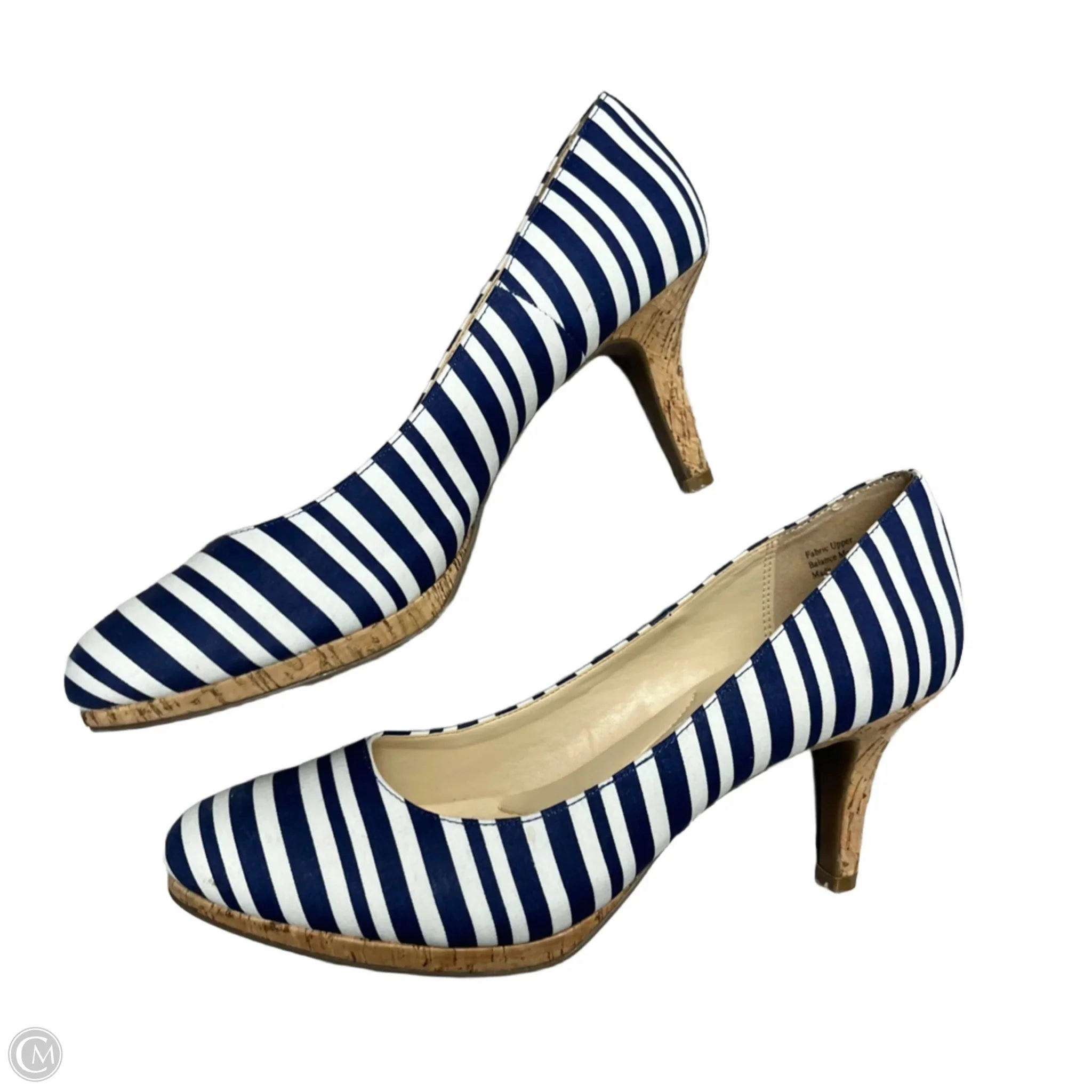 Shoes Heels Stiletto By Kelly And Katie In Blue & White, Size: 9.5