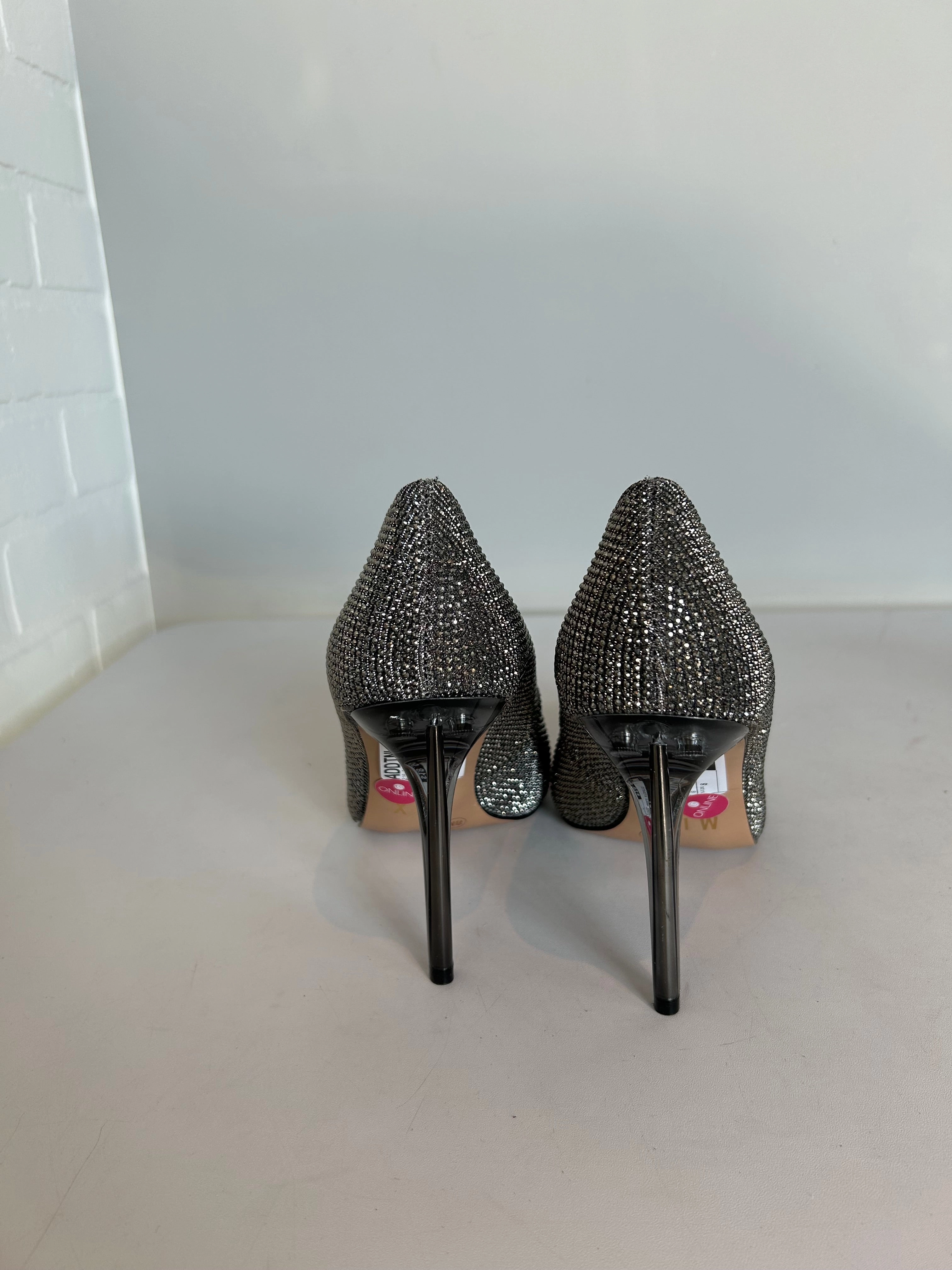 Shoes Heels Stiletto By Mix No 6 In Silver, Size: 8
