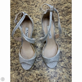 Shoes Heels Stiletto By Nina In Silver, Size: 6.5
