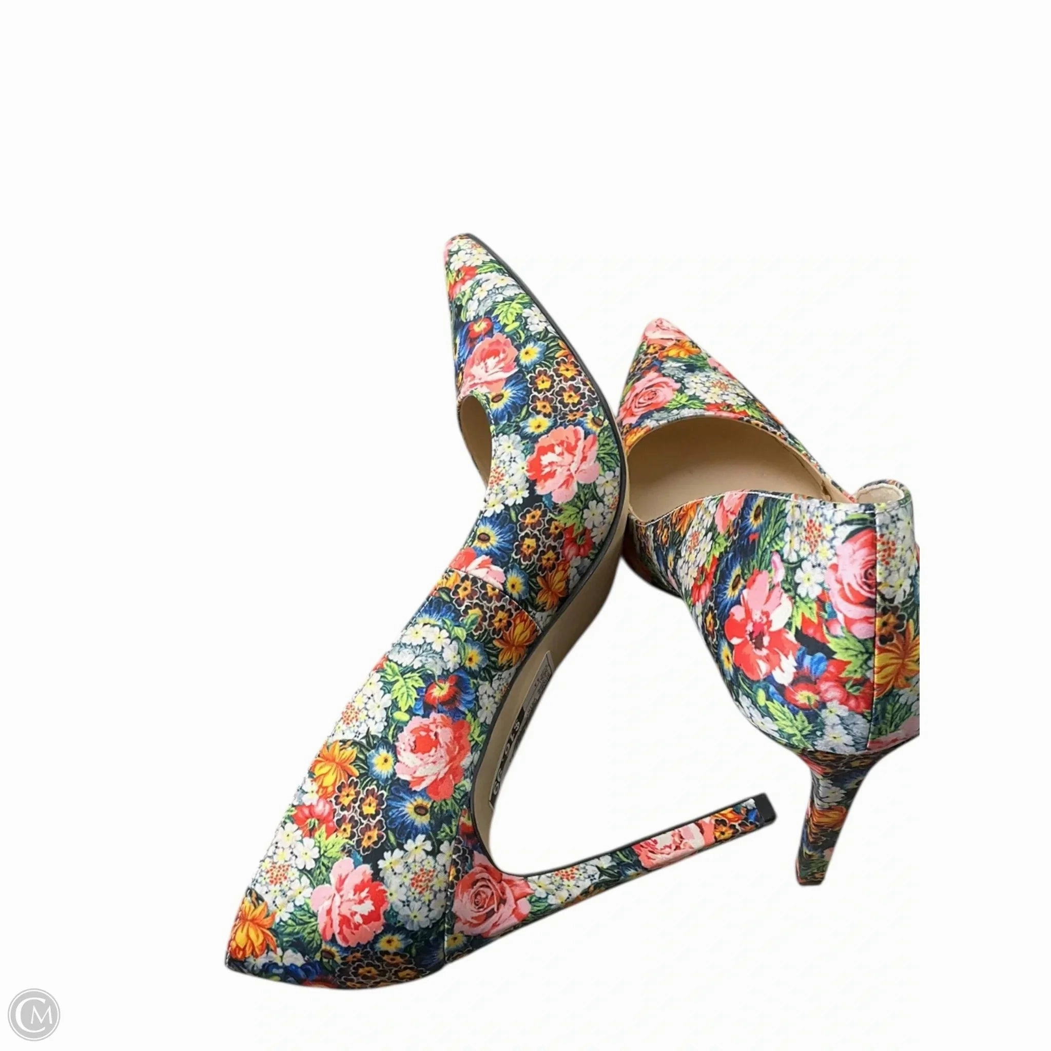 Shoes Heels Stiletto By Nine West In Floral Print, Size: 11