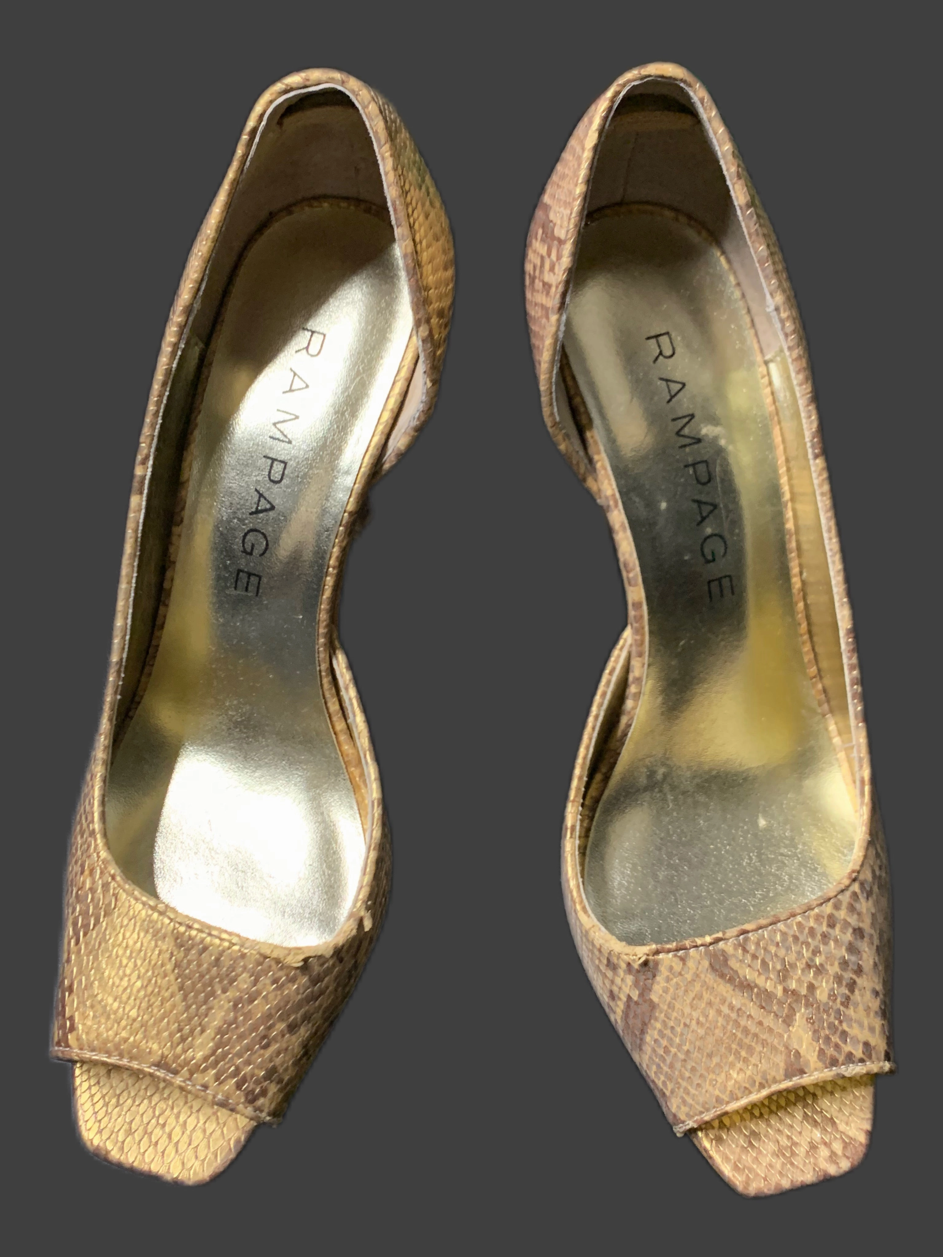 Shoes Heels Stiletto By Rampage In Snakeskin Print, Size: 6