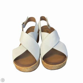 Shoes Heels Wedge By Clarks In White, Size: 11