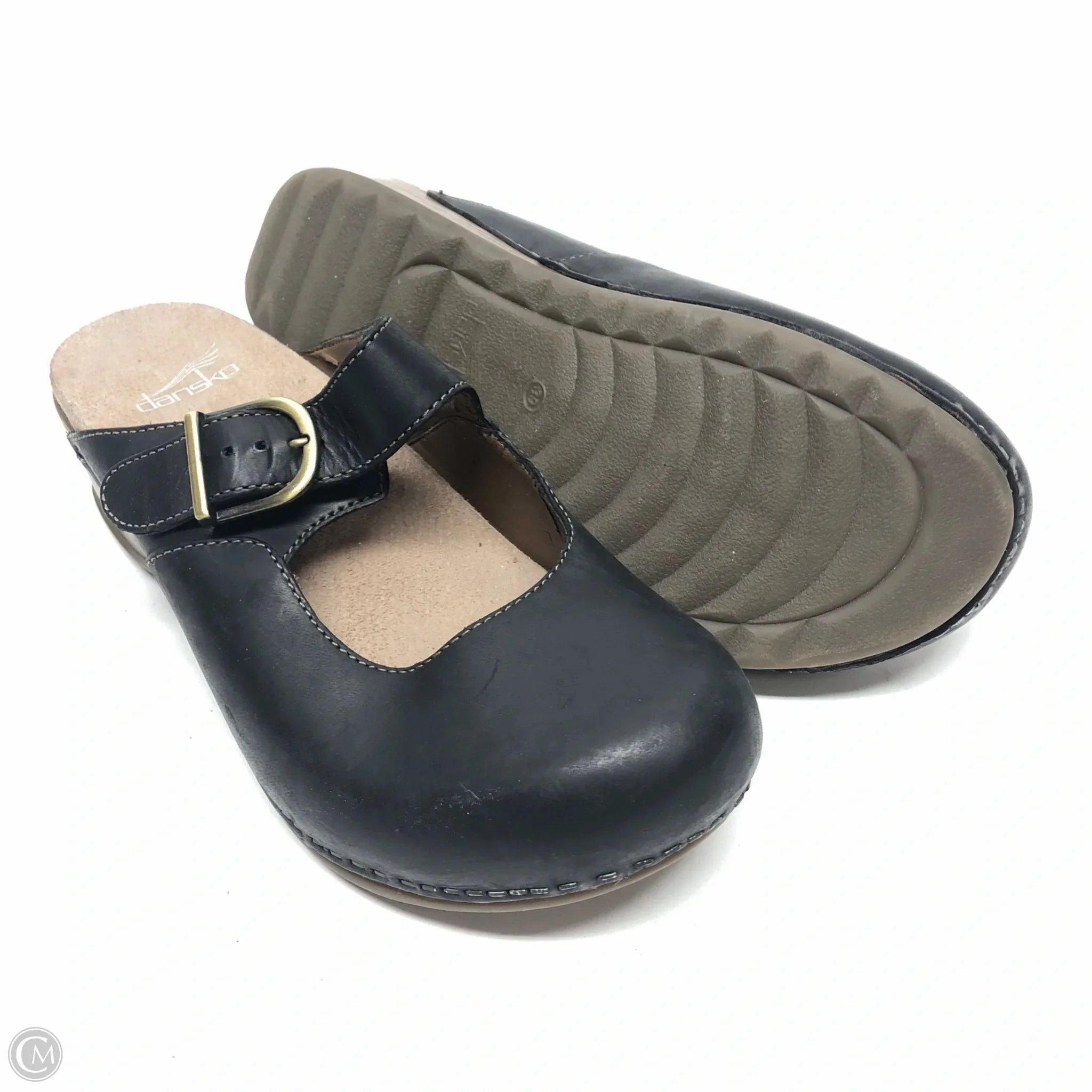 Shoes Heels Wedge By Dansko In Black, Size: 8.5