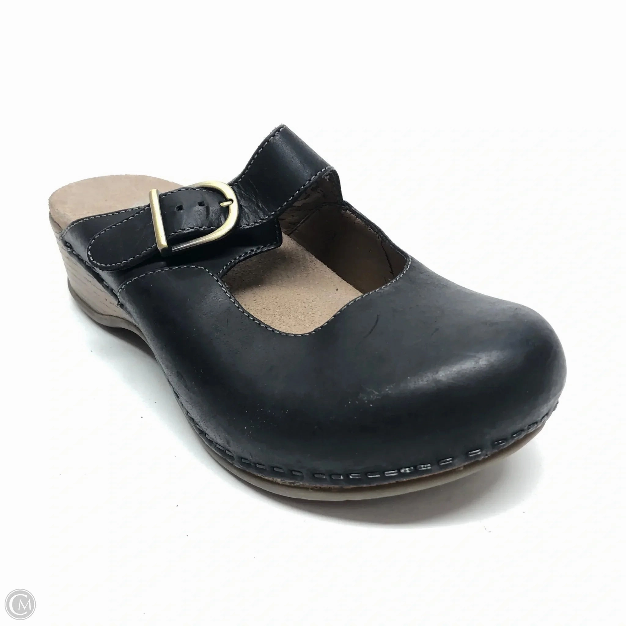Shoes Heels Wedge By Dansko In Black, Size: 8.5