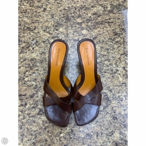 Shoes Heels Wedge By Enzo Angiolini In Brown, Size: 8.5