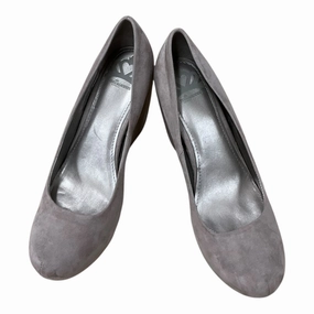 Shoes Heels Wedge By Fergalicious In Grey, Size: 10