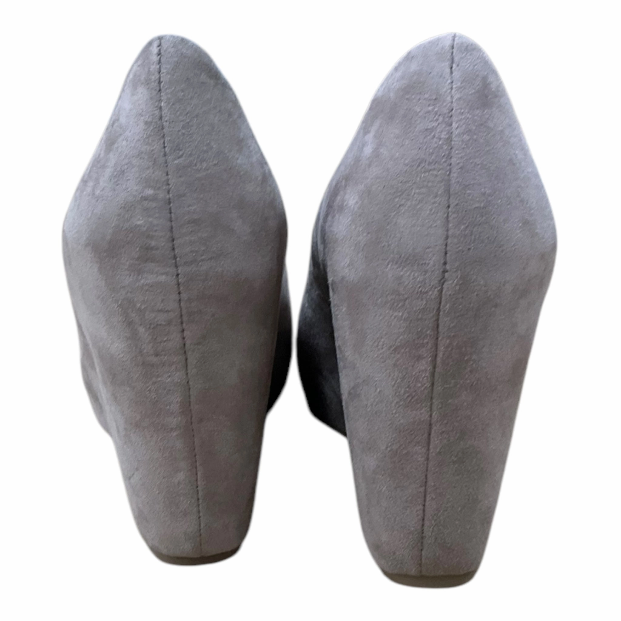 Shoes Heels Wedge By Fergalicious In Grey, Size: 10