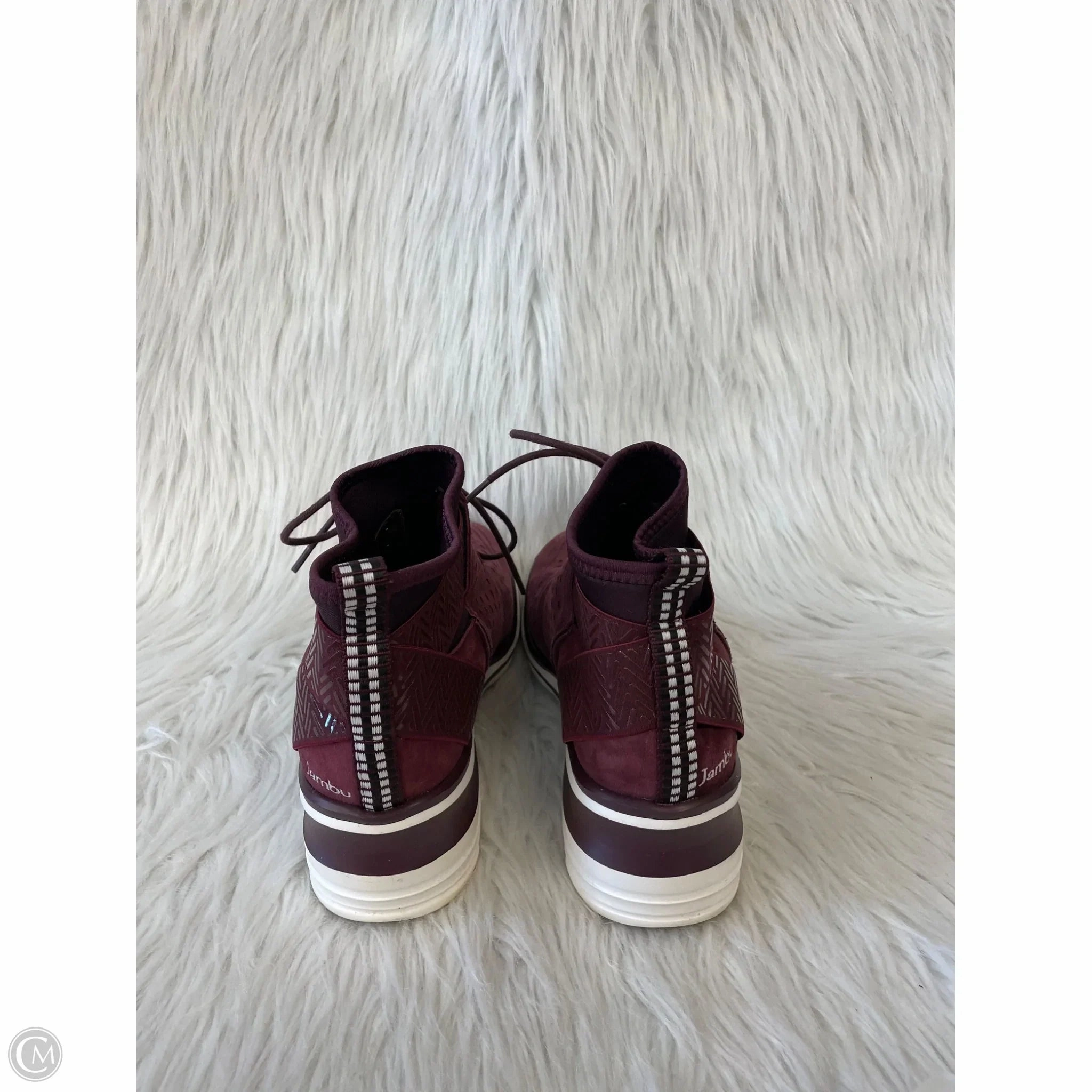 Shoes Sneakers Platform By Jambu In Maroon, Size: 6
