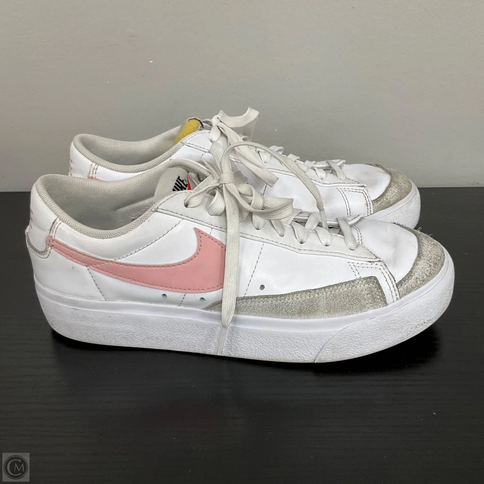 Shoes Sneakers Platform By Nike In Pink & White, Size: 8.5