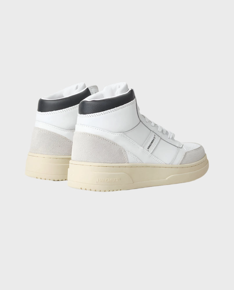Sneakers Alte In Action Leather Con Inserti in Suede E Dettaglio Nero