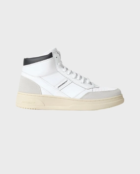 Sneakers Alte In Action Leather Con Inserti in Suede E Dettaglio Nero