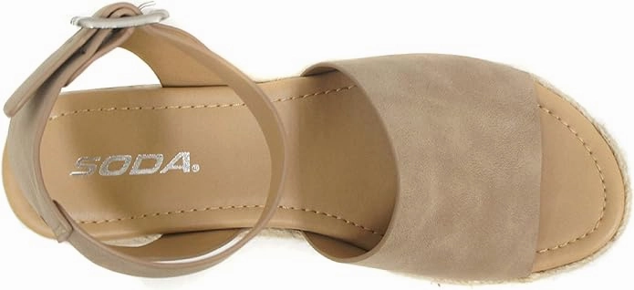 Soda Topic Espadrilles Flatform Wedge Casual Sandal