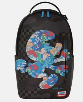 Sprayground Smurf Silhouette DLXSV Backpack "Black Blue"