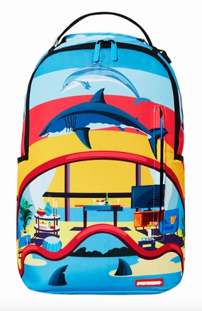 Sprayground The Sprayground Crib DLXSR Backpack "Blue Yellow Red"