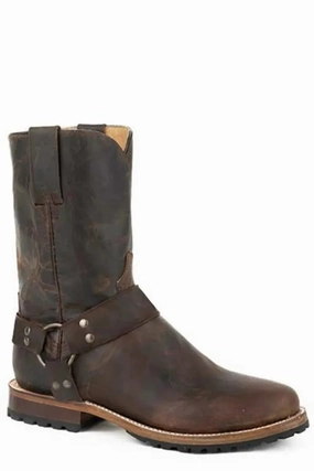 Stetson Desert Drift Biker (Brown) - Men's Cowboy Boot