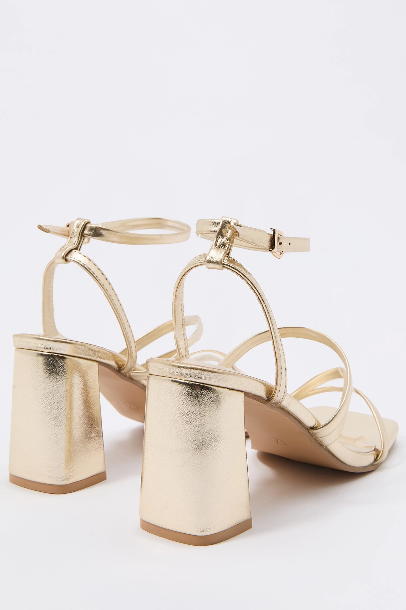 Strappy Open Toe Block Heel