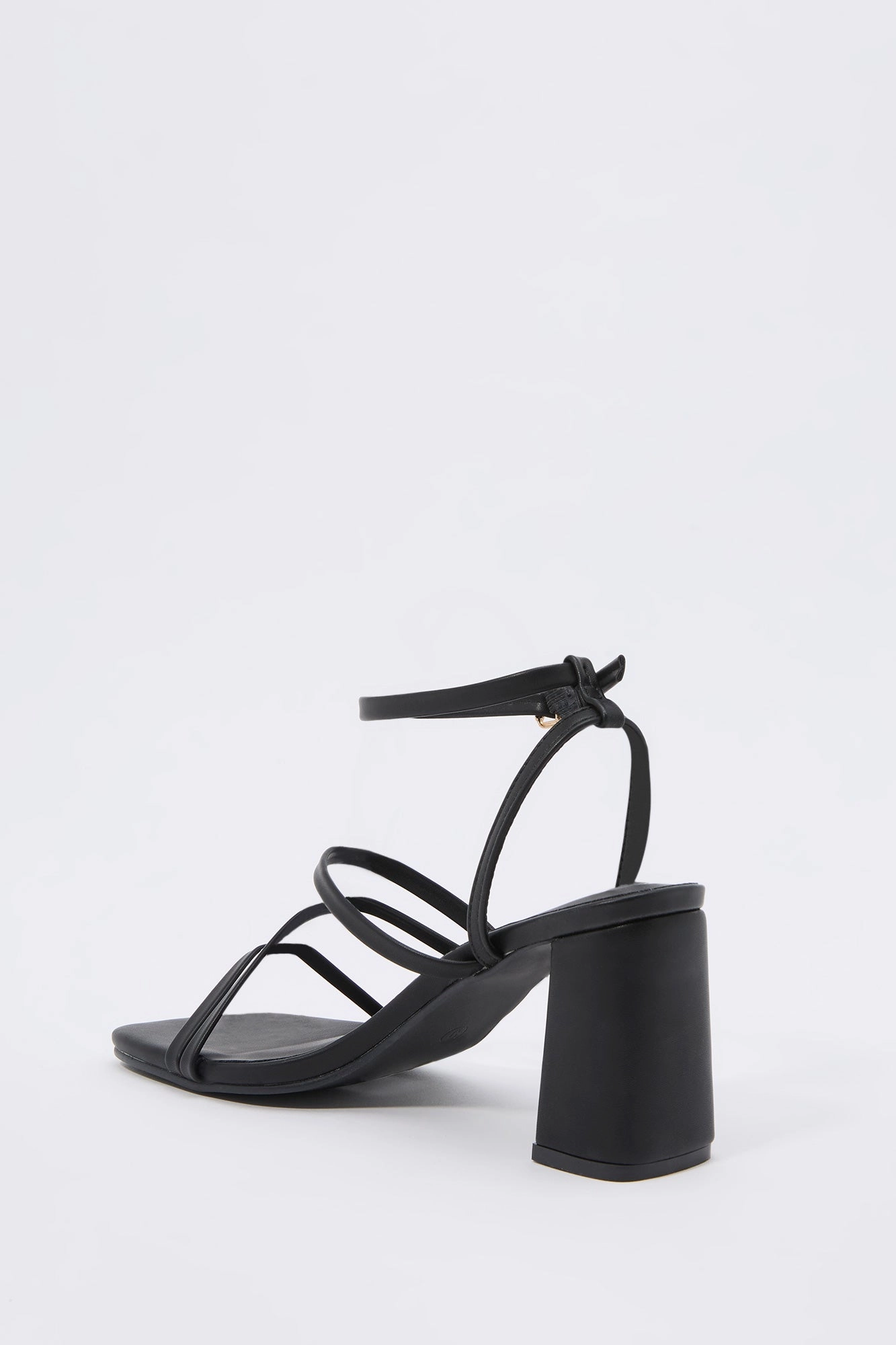 Strappy Open Toe Block Heel