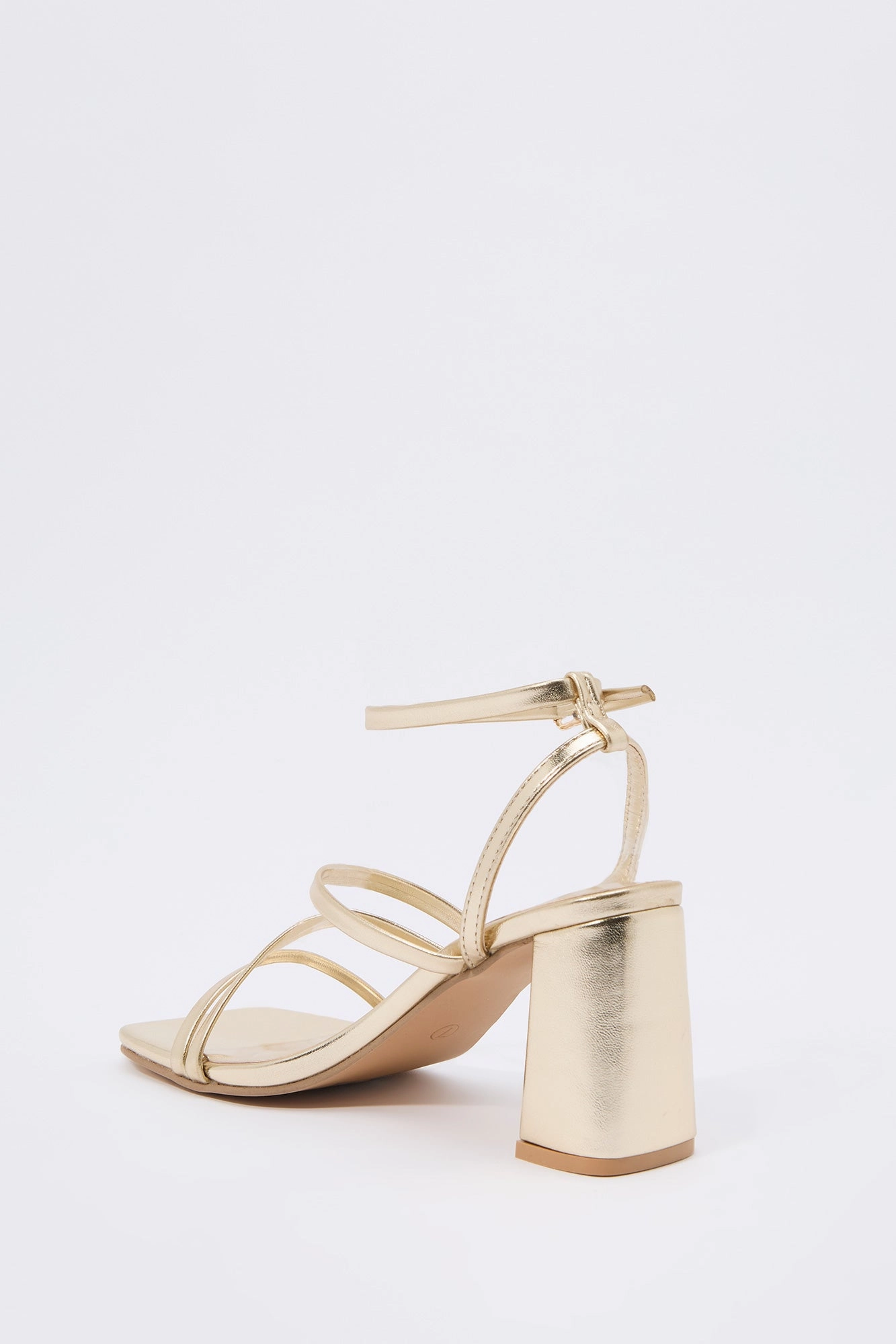 Strappy Open Toe Block Heel
