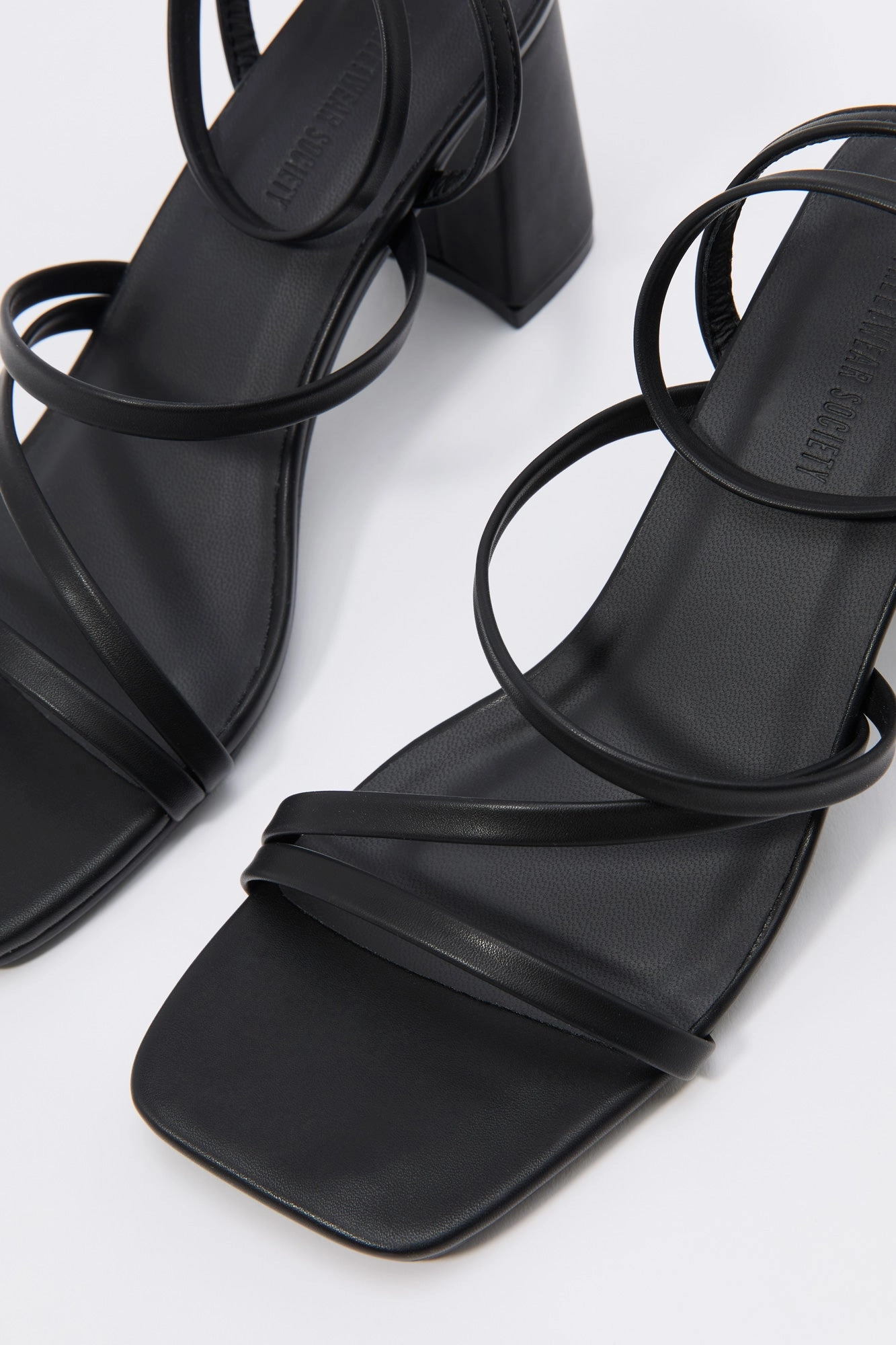 Strappy Open Toe Block Heel