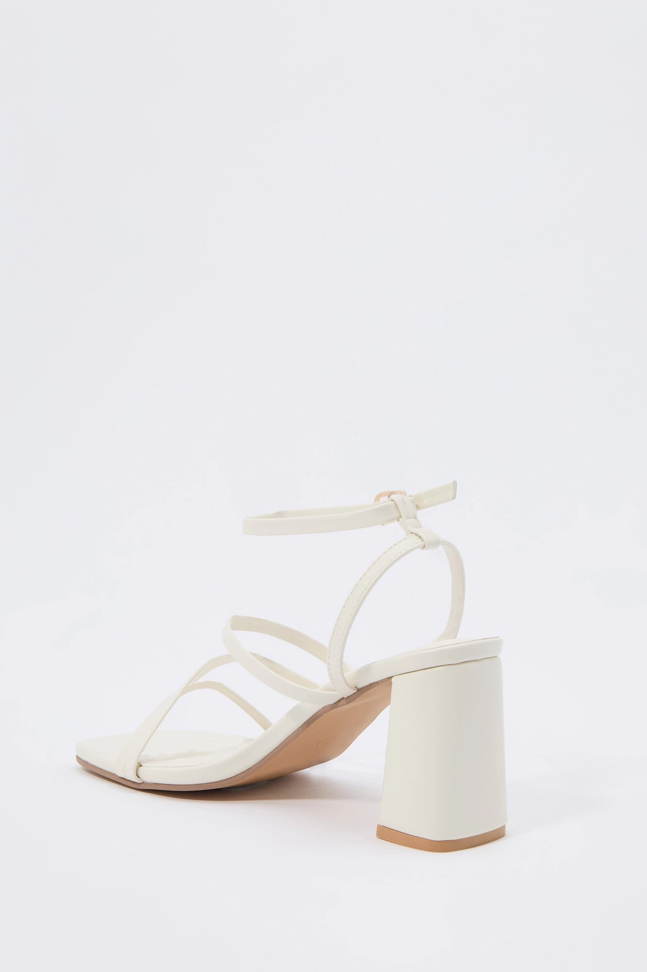 Strappy Open Toe Block Heel