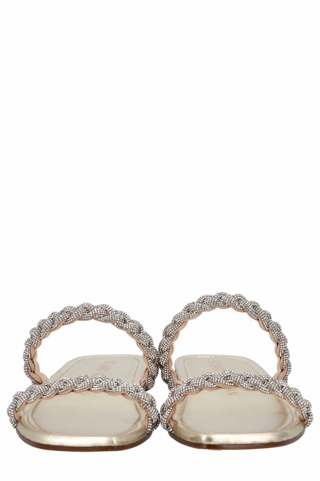 Stuart Weitzman Addison Woven Slides