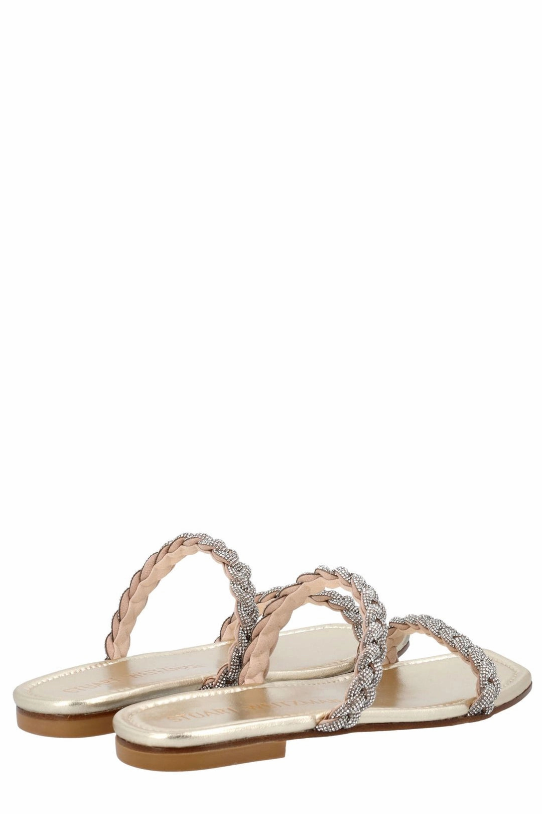 Stuart Weitzman Addison Woven Slides